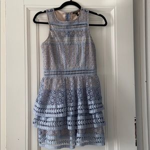 Express Dresses - Tiered Lace Fit and Flare Dress Express Dresses - Tiered Lace Fit and Flare Dress